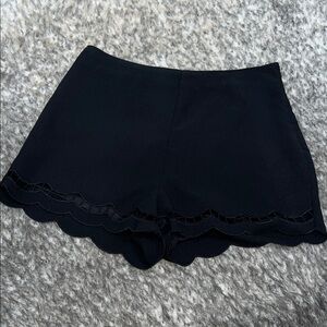 Lush Black High Waist Women's Shorts